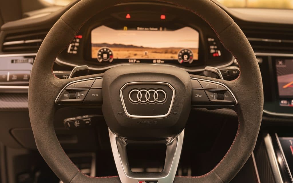 Audi RsQ8 2023 interior view showing trim