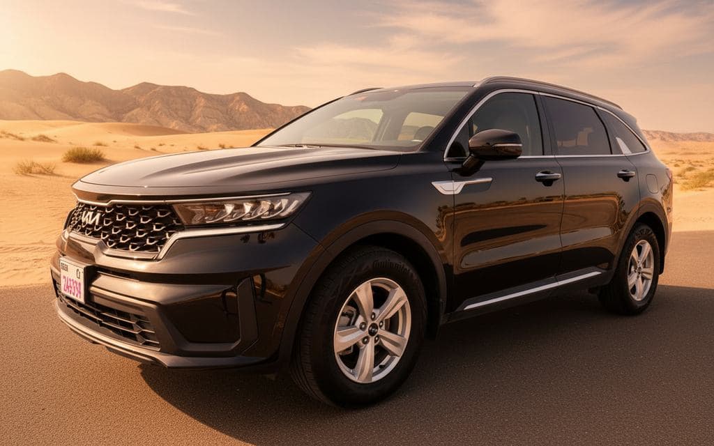 Hire Kia Sorento 2023 Black in Dubai