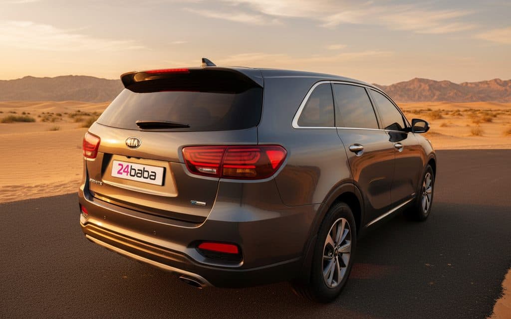Kia Sorento 2020 Grey rear view showing taillights