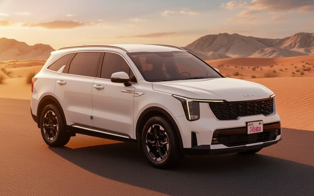 Hire Kia Sorento 2024 White in Dubai