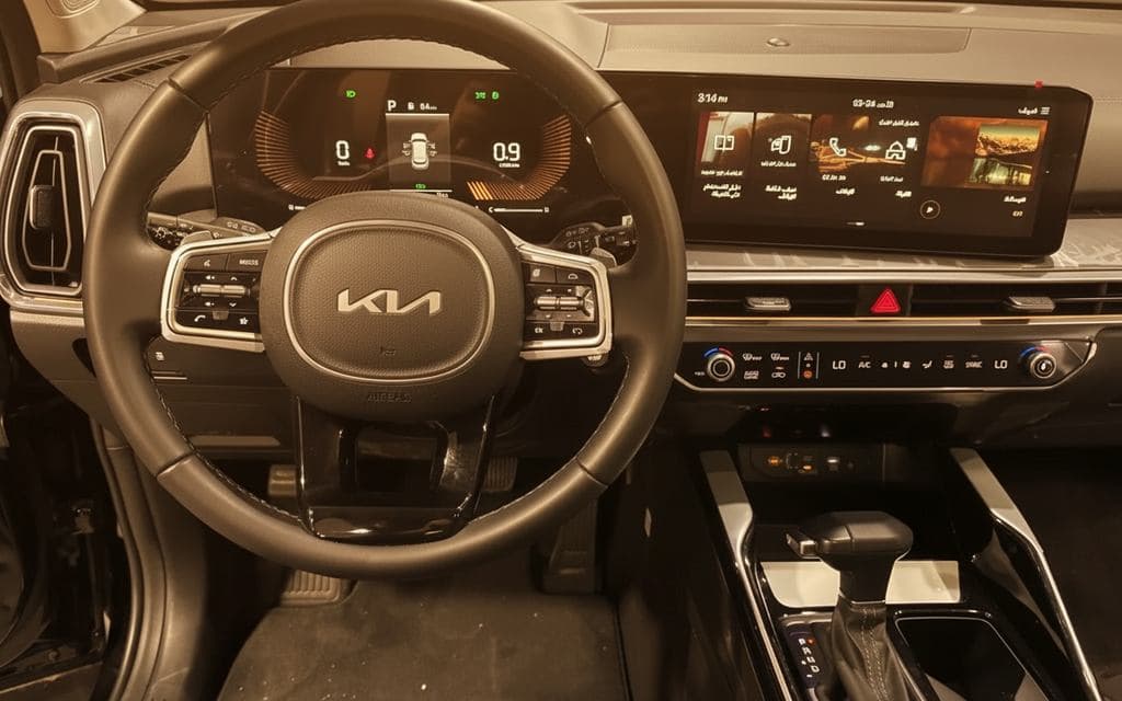 Kia Sorento 2024 interior view showing trim