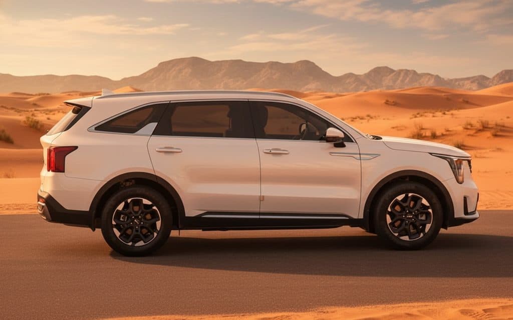 Kia Sorento 2024 White side profile