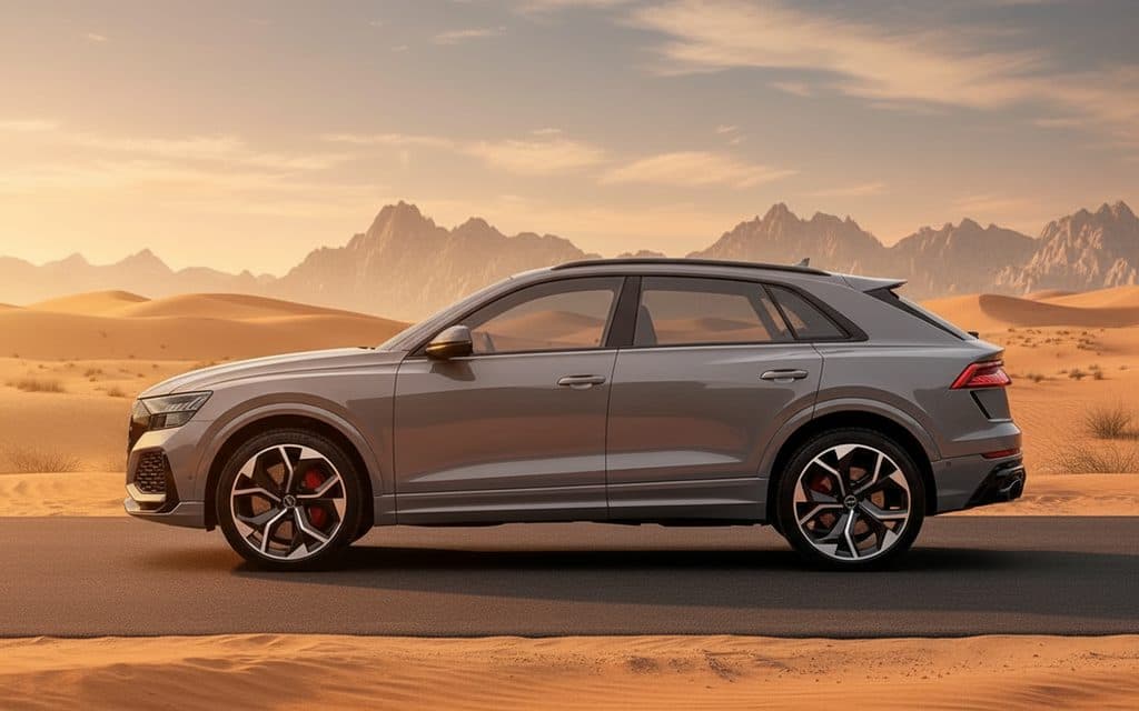 Audi RsQ8 2021 Grey side profile