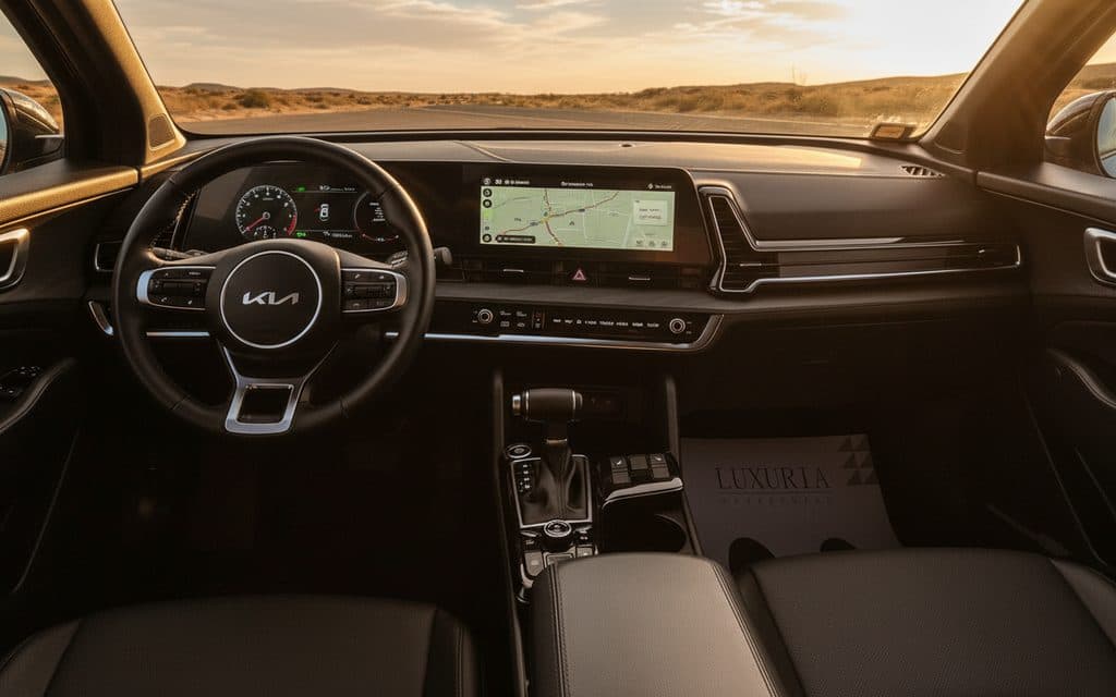 Kia Sportage 2024 interior view showing trim