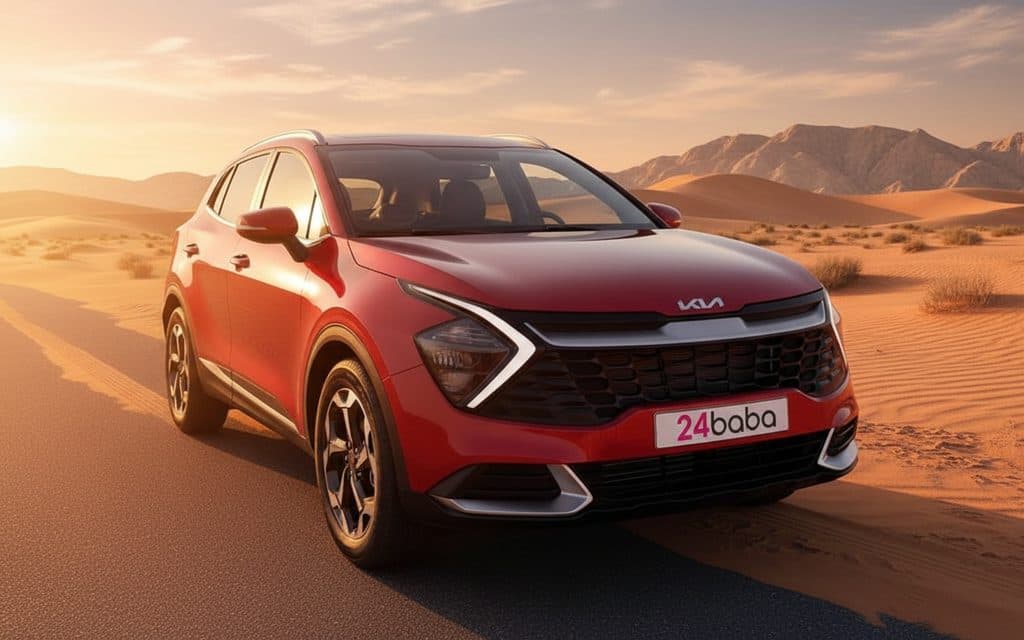 Kia Sportage 2024 Red cover image – rental in Dubai