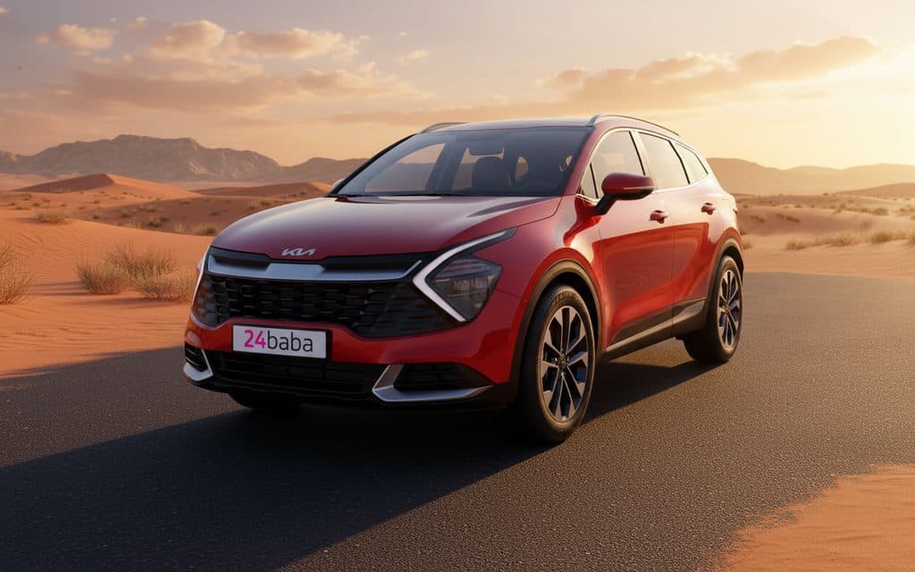 Rent Kia Sportage 2025 Red in Dubai