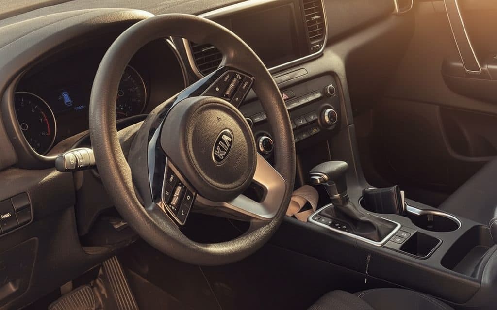 Kia Sportage 2021 interior view showing trim