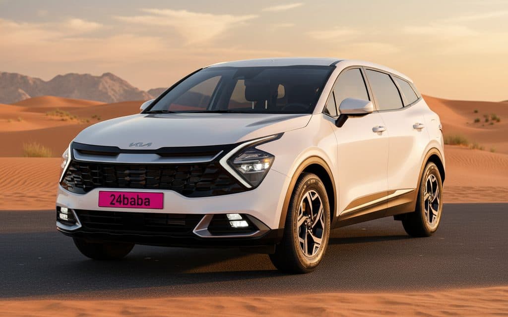 Rent Kia Sportage 2023 White in Dubai