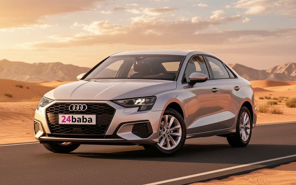 Audi A3 2024 Silver cover image – rental in Dubai