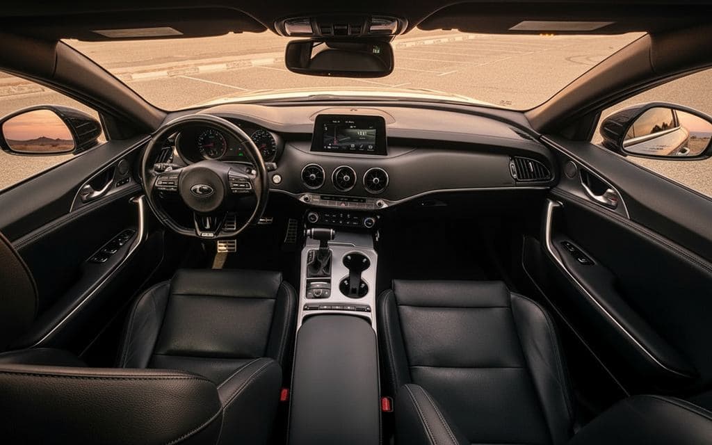 Kia Stinger 2021 dashboard and infotainment