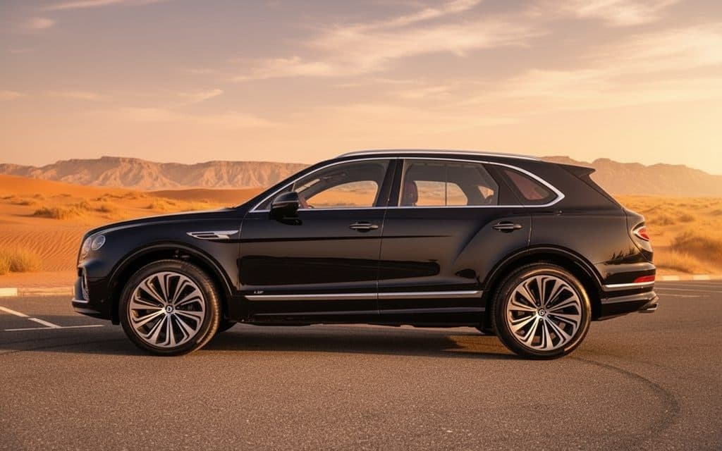 Bentley Bentayga 2023 Black side profile