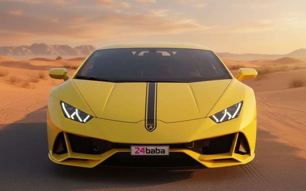 Hire Lamborghini Huracan 2020 Yellow in Dubai