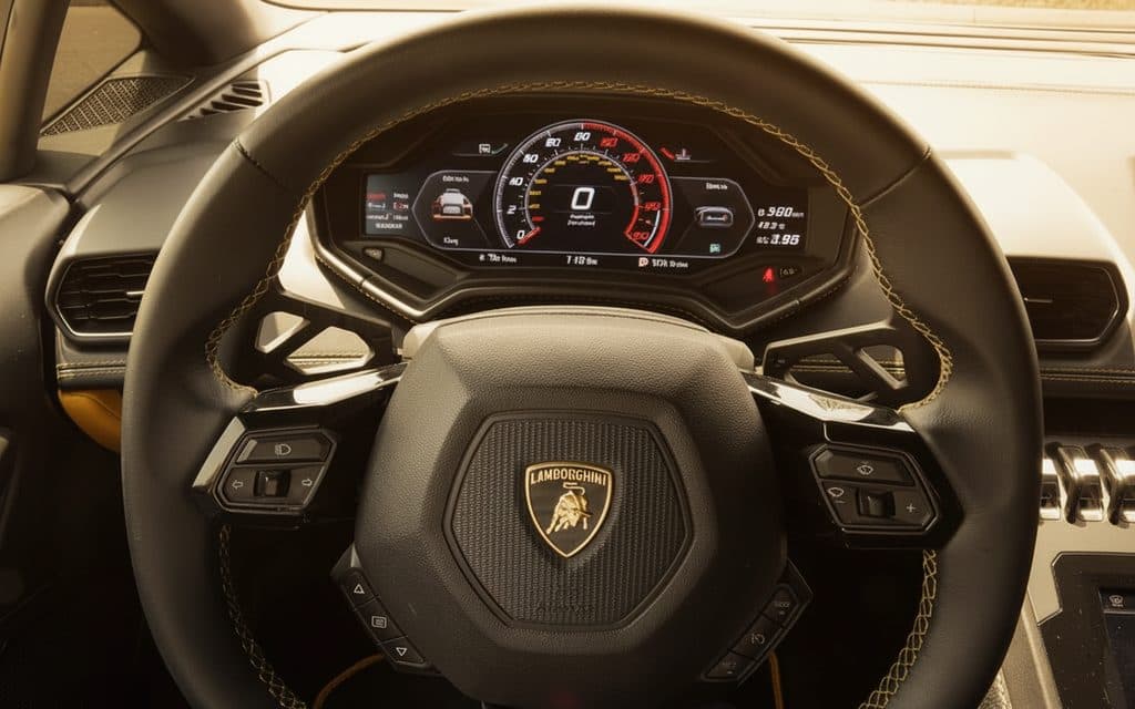 Lamborghini Huracan 2020 interior view showing trim