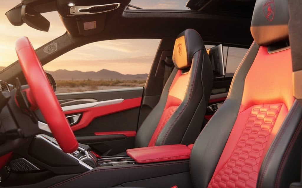 Lamborghini Urus 2020 leather seats and cabin