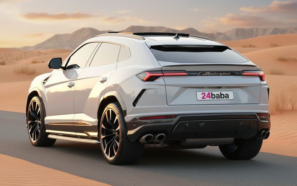 Lamborghini Urus 2020 Grey parked outdoor scene