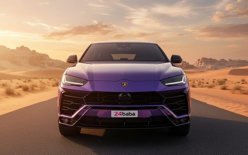 Lamborghini Urus 2022 Purple rental in Dubai