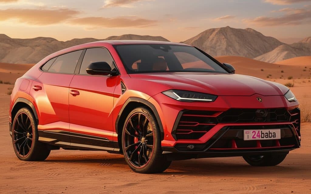 Lamborghini Urus 2020 Red rental in Dubai