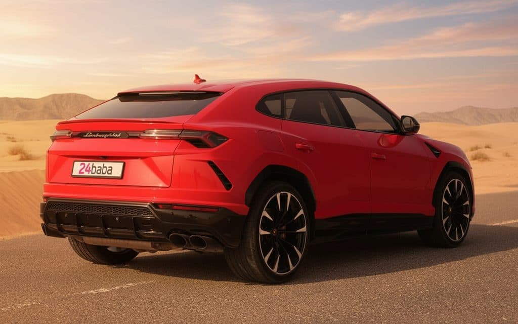 Lamborghini Urus 2022 Red side profile