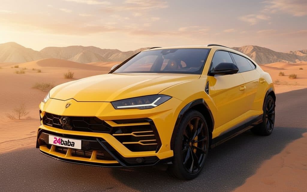 Lamborghini Urus 2021 Yellow rental in Dubai