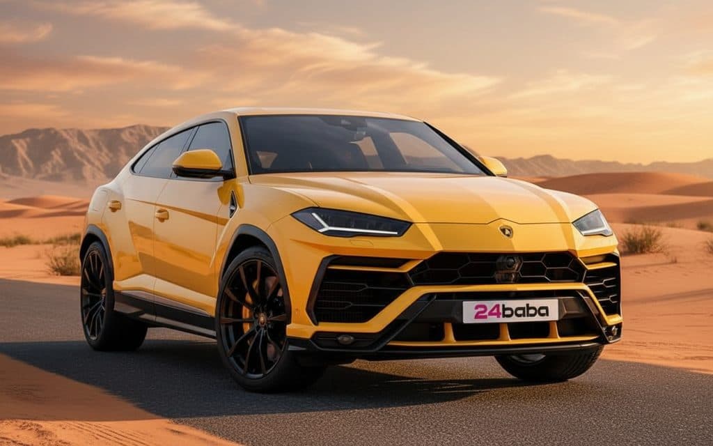 Lamborghini Urus 2024 Yellow rental in Dubai