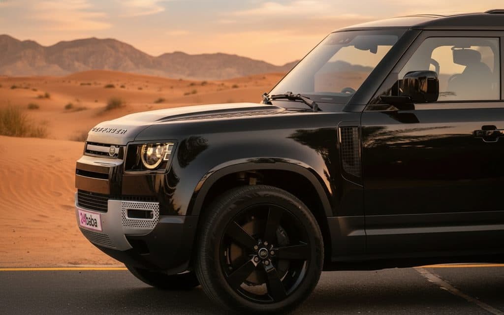 LandRover Defender 2023 Black side profile