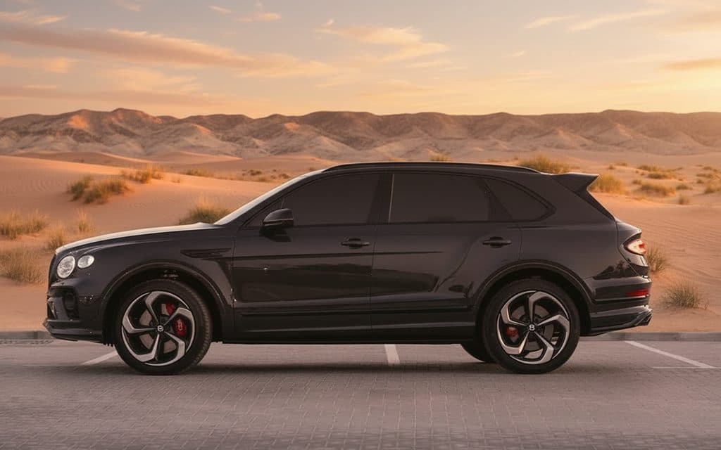 Bentley Bentayga 2023 Black side profile