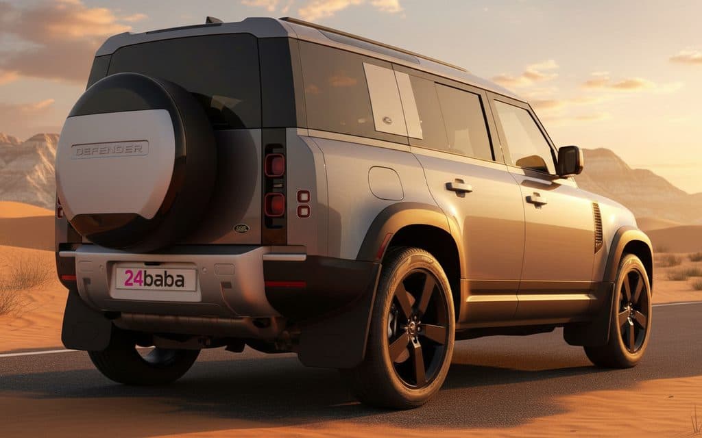 LandRover Defender 2022 Silver side profile