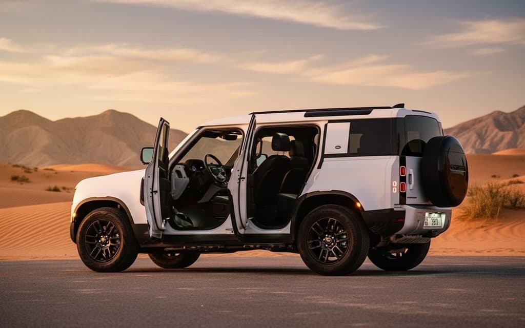 LandRover Defender 2024 White side profile