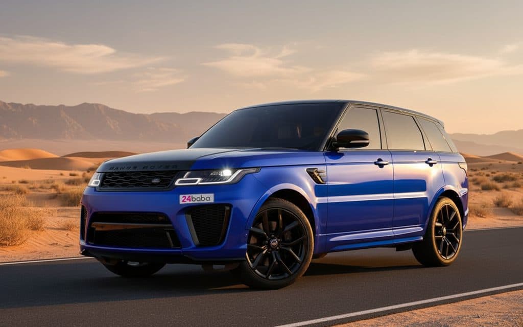 LandRover RangeRoverSport 2020 Blue front view with headlights