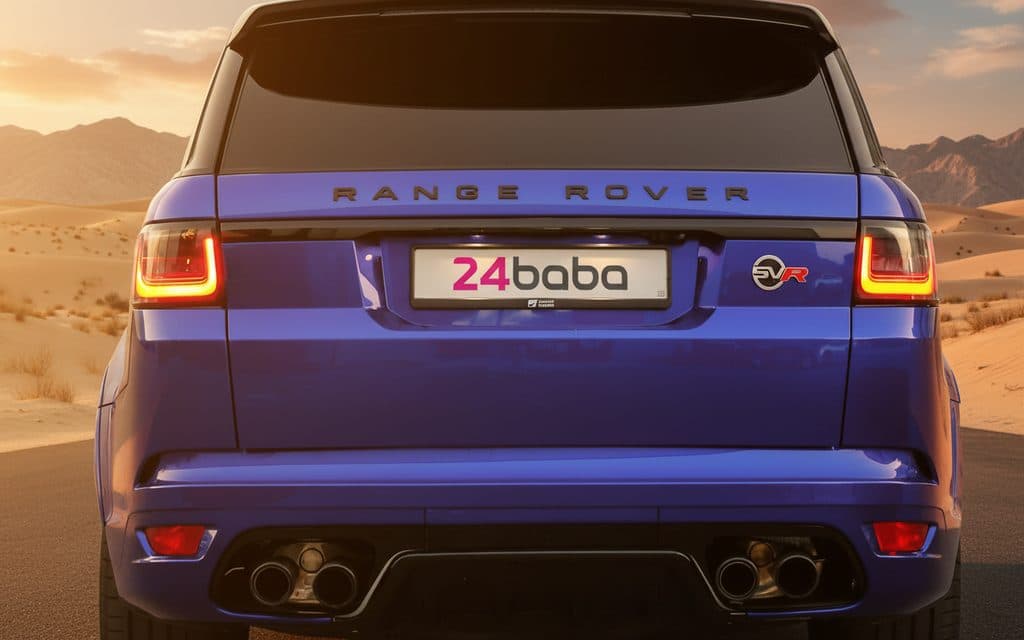 LandRover RangeRoverSport 2020 Blue rear view showing taillights