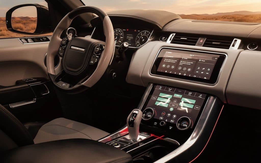 LandRover RangeRoverSport 2020 interior view showing trim