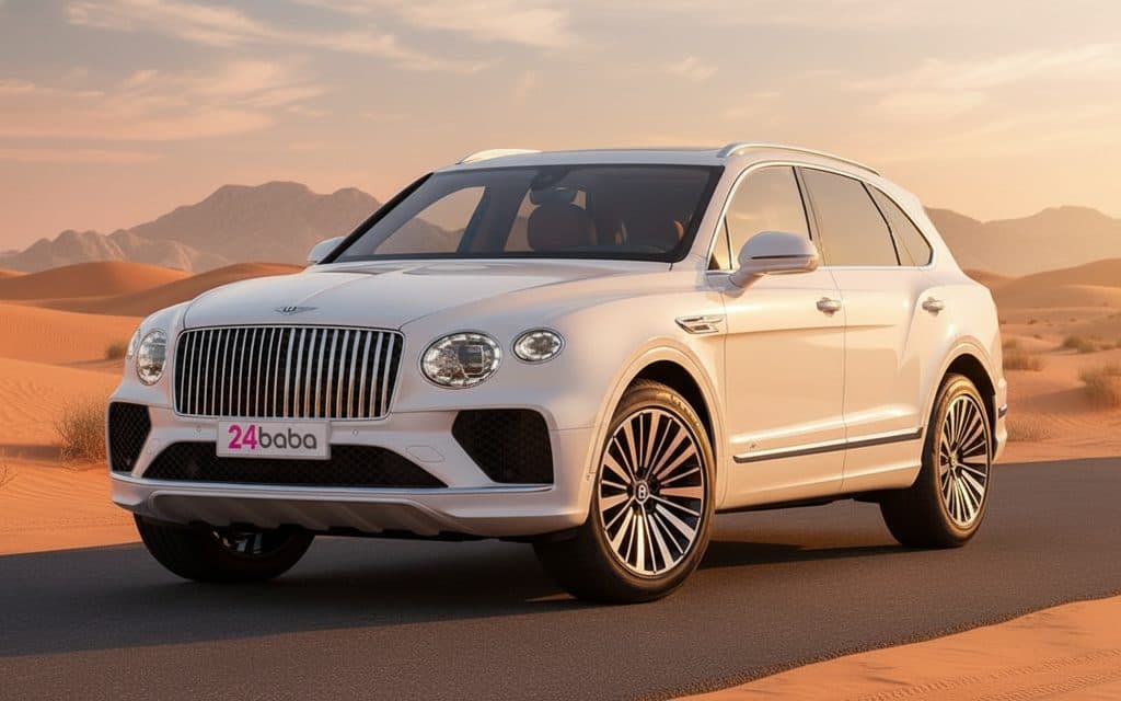 Rent Bentley Bentayga 2024 White in Dubai