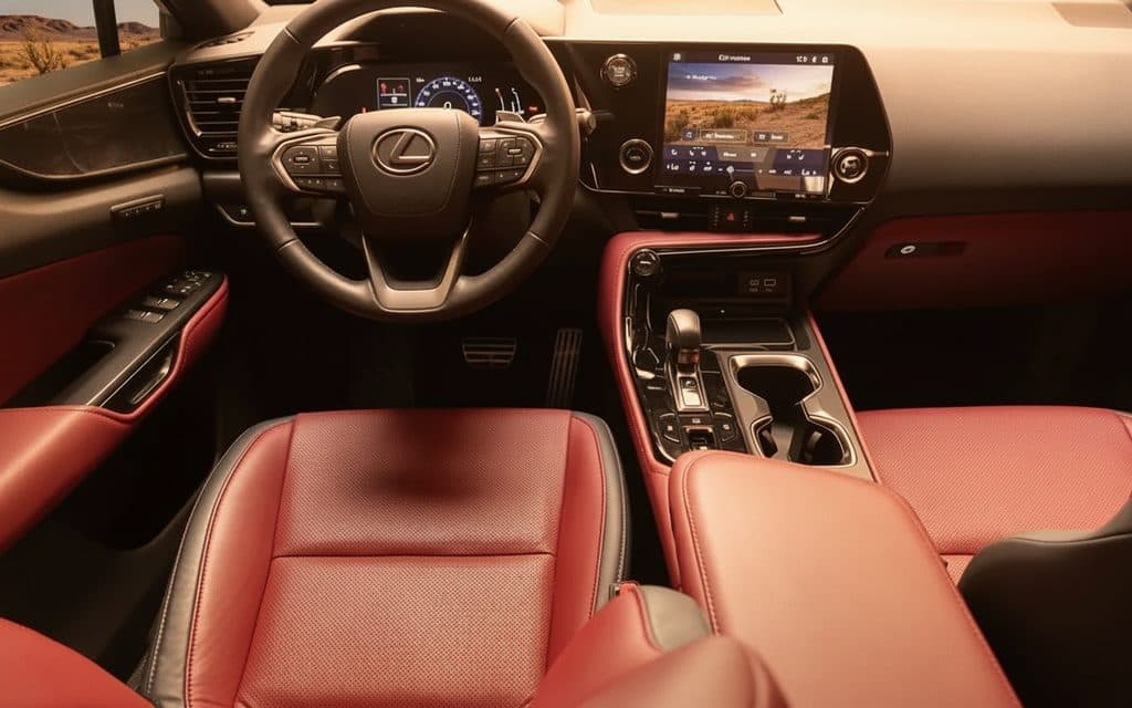 Lexus Nx 2024 interior view showing trim