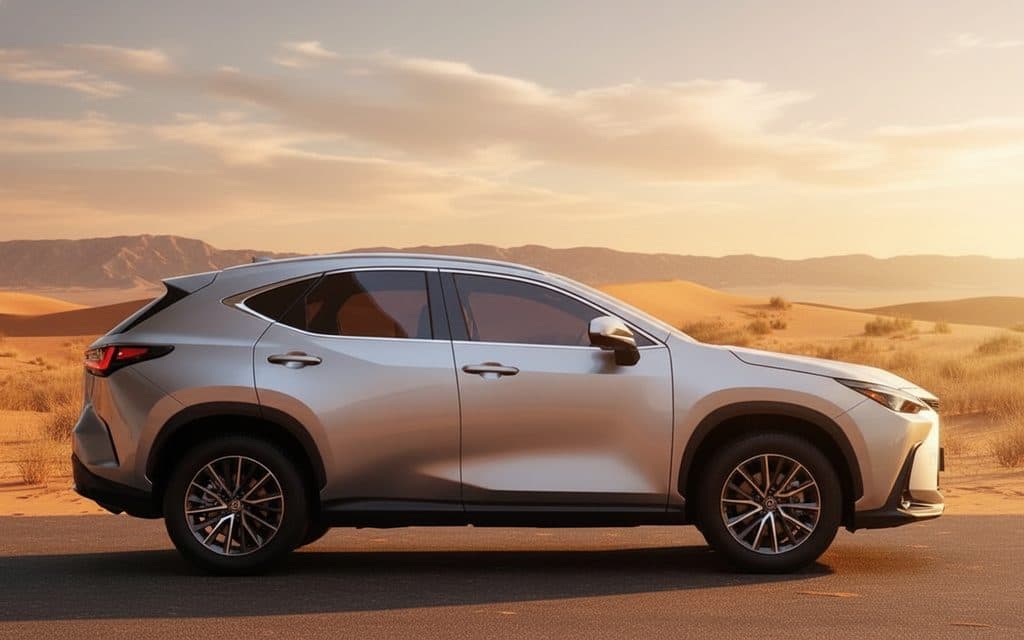 Lexus Nx 2024 Silver side profile