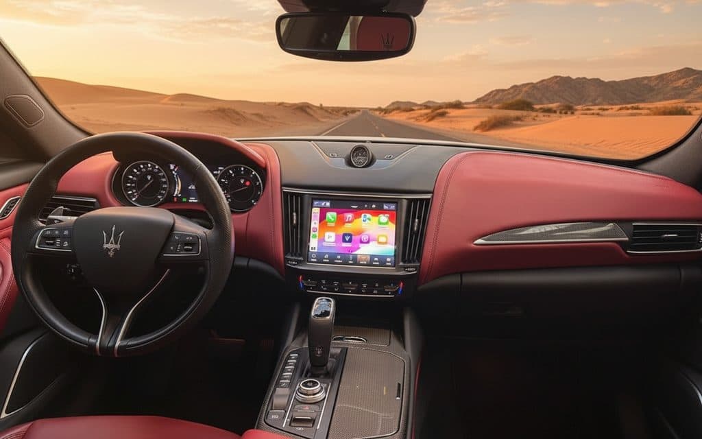 Maserati Levante 2024 interior view showing trim