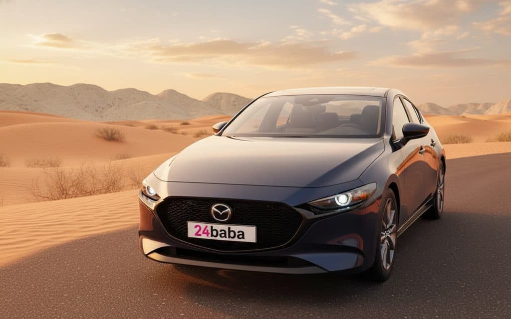 Rent Mazda 3 2023 Blue in Dubai