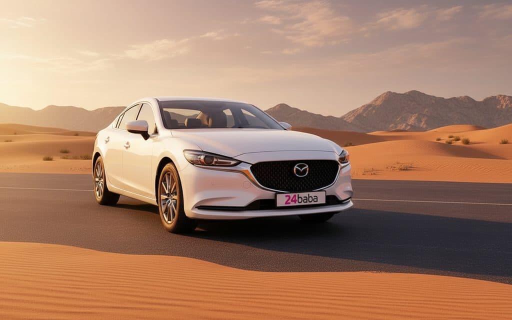 Mazda 6 2023 White - affordable rent in dubai