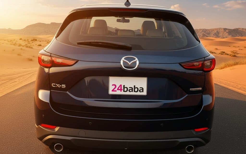 Mazda Cx 5 2025 Blue rear view showing taillights