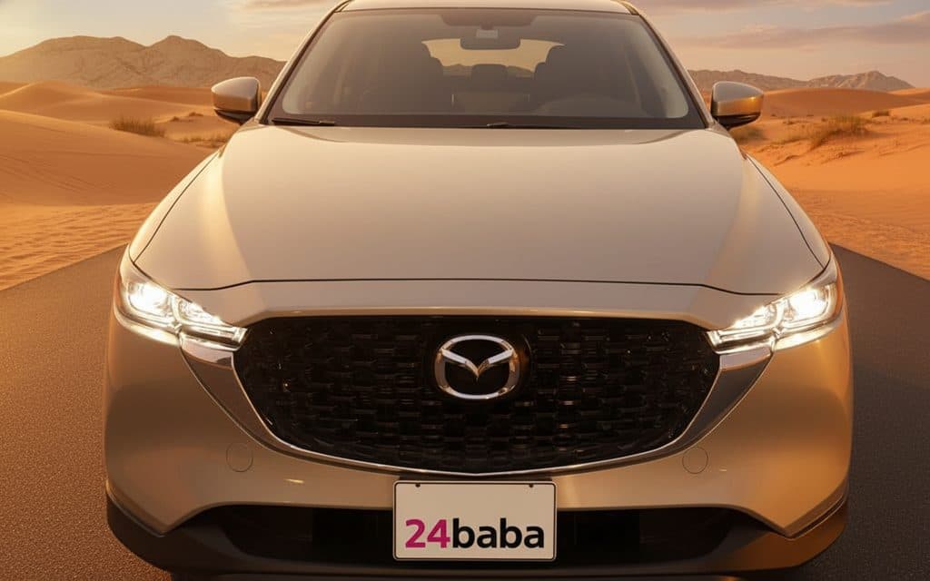 Mazda Cx 5 2025 Gold front view with headlights