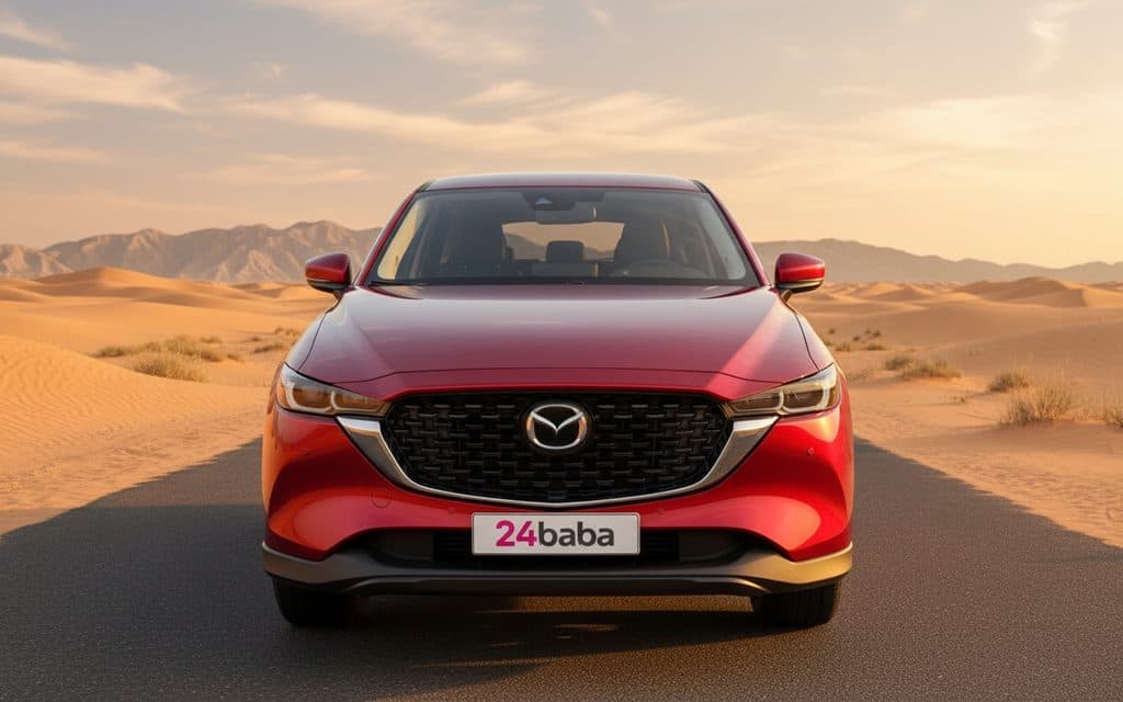 Mazda Cx 5 2024 Red front view with headlights