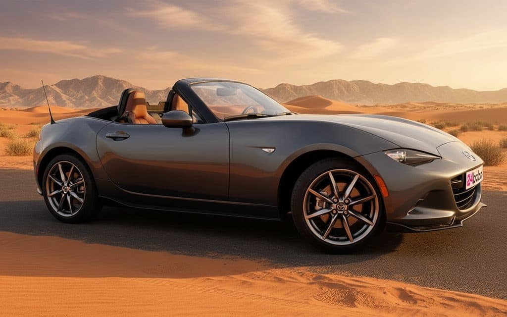 Mazda Mx 5 2022 Grey side profile