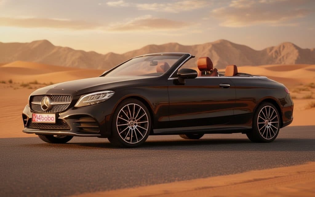 Hire Mercedes C200 2025 Black in Dubai