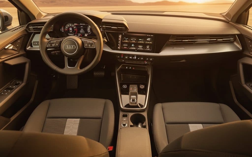 Audi A3 2024 interior view showing trim