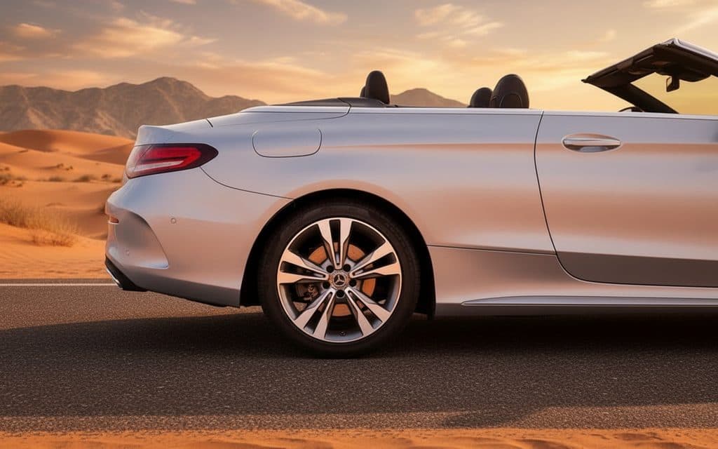 Mercedes C200 2022 alloy wheel close up