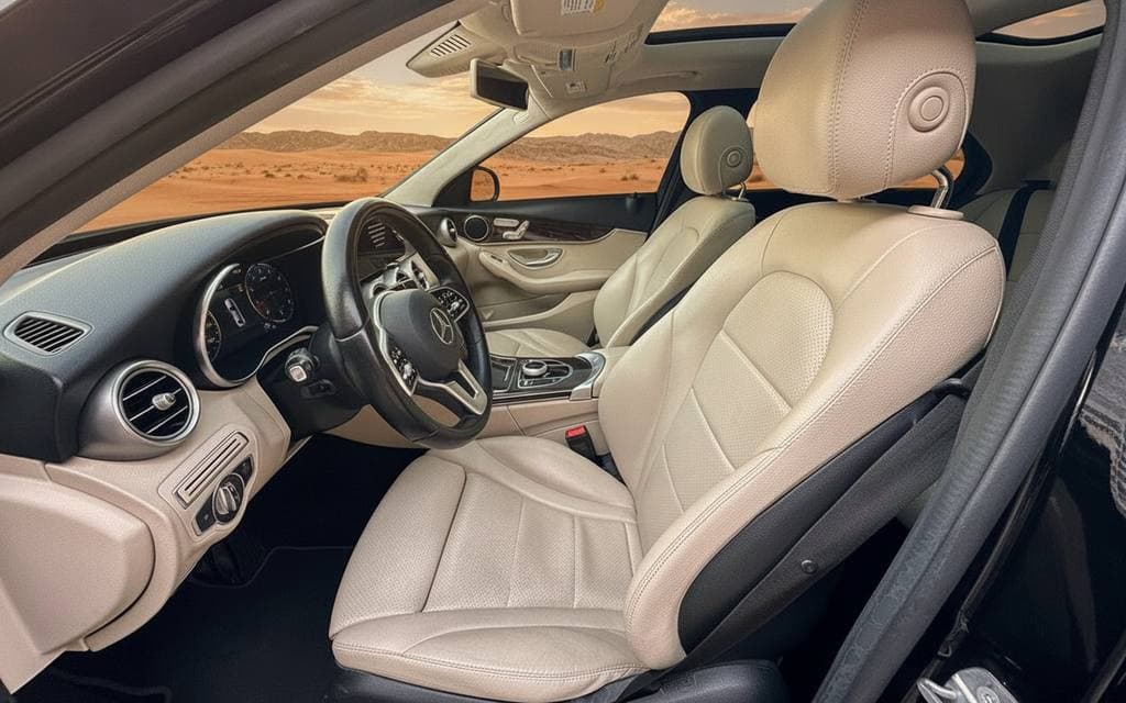 Mercedes C300 2020 leather seats and cabin