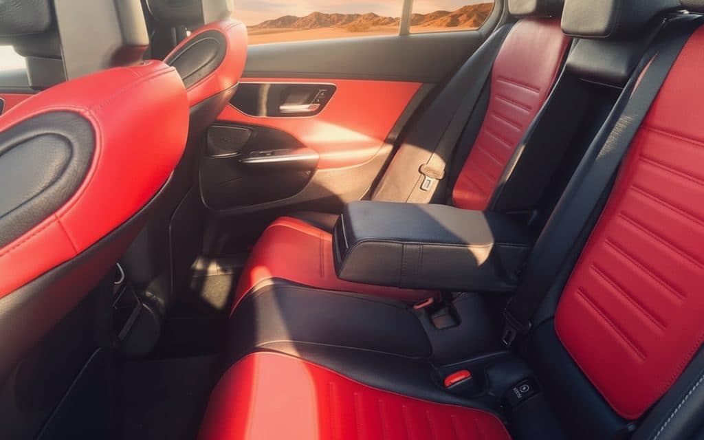 Mercedes C300 2024 leather seats and cabin