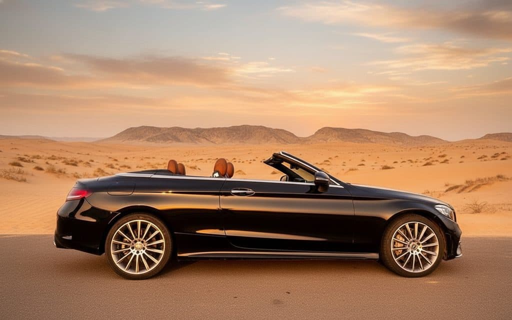 Mercedes C300 2025 Black side profile