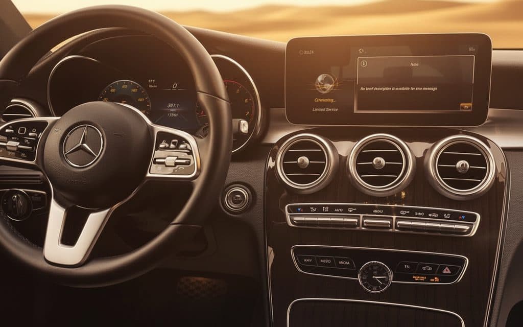 Mercedes C300 2020 interior view showing trim