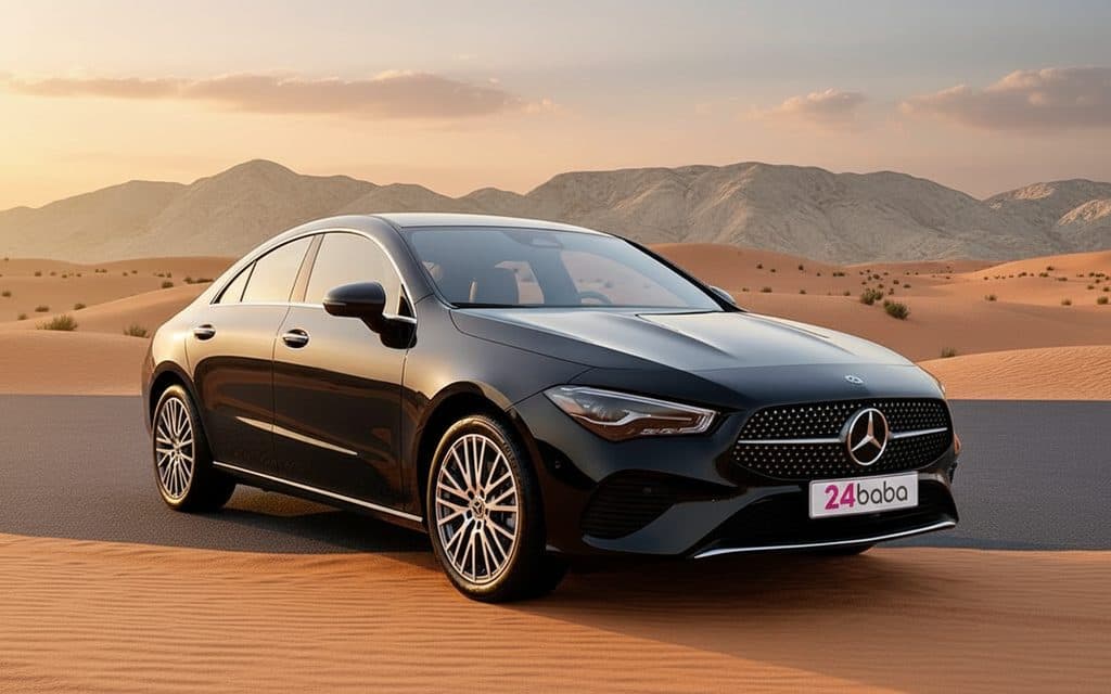 Rent Mercedes Cla250 2024 Black in Dubai