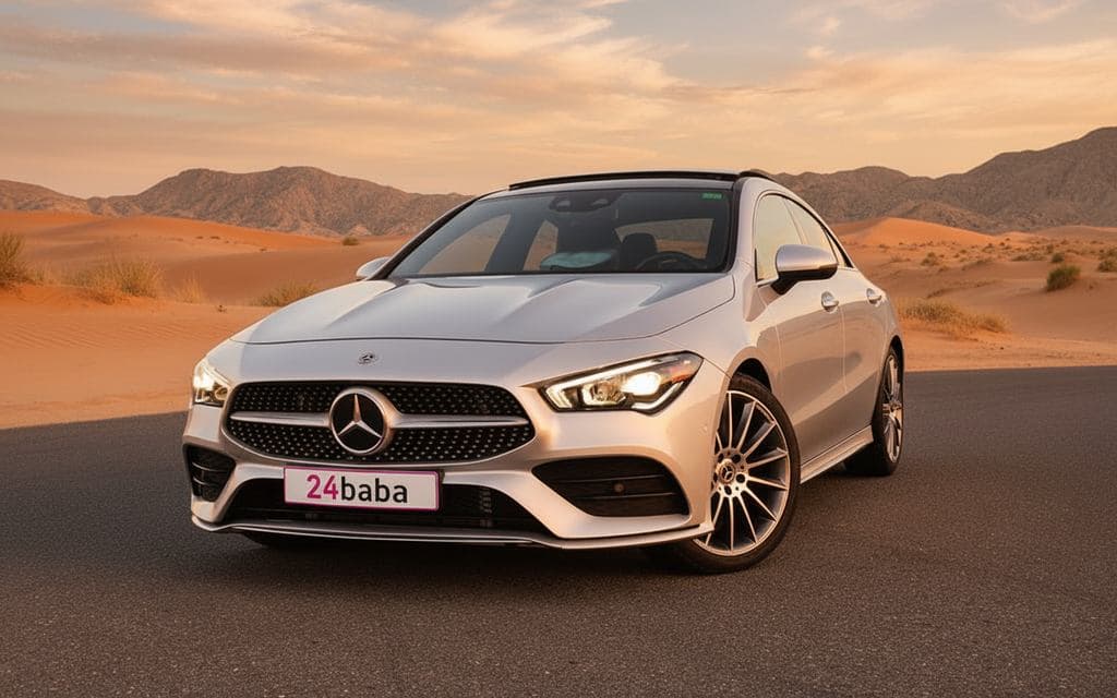 Hire Mercedes Cla250 2021 Silver in Dubai